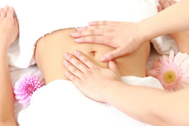 Massage stretch marks